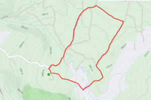 Walking route Maps strava Camping